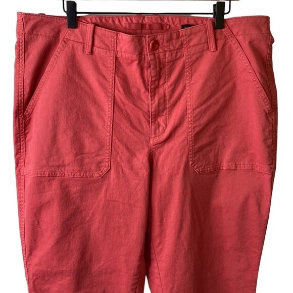 Banana Republic Slim Utility Jogger Pant Zip Cuff High-Rise Stretch Twill Cotton - Picture 3 of 16